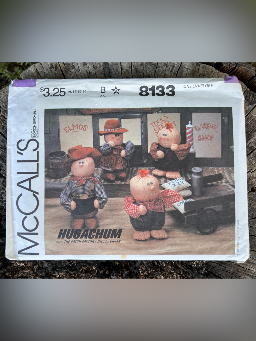 Vintage McCall's #8133 "Hugachum Country Western" sewing pattern from 1982